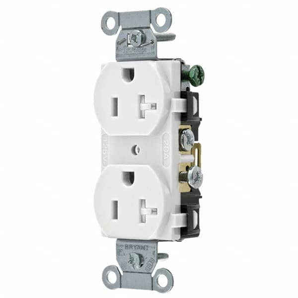 Bryant Electric - Straight Blade Receptacles Receptacle Type: Duplex Receptacle Grade: Commercial - All Tool & Supply