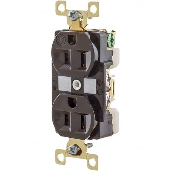 Bryant Electric - Straight Blade Receptacles Receptacle Type: Duplex Receptacle Grade: Industrial - All Tool & Supply