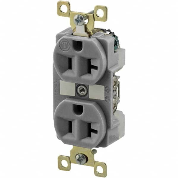 Bryant Electric - Straight Blade Receptacles Receptacle Type: Duplex Receptacle Grade: Industrial - All Tool & Supply