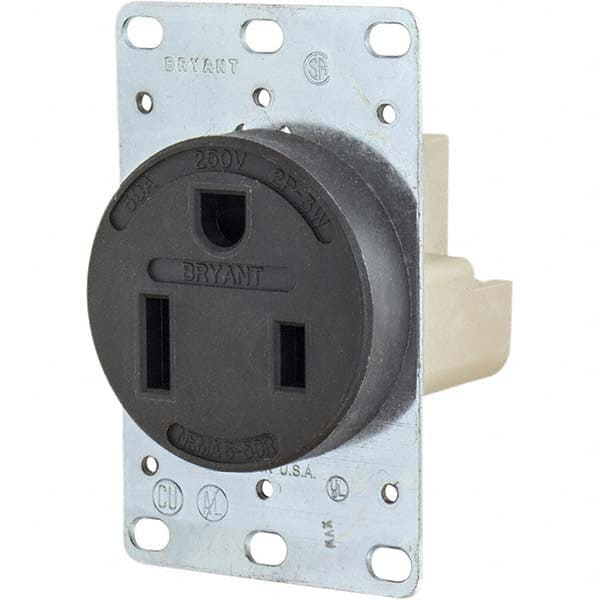 Bryant Electric - Straight Blade Receptacles Receptacle Type: Single Receptacle Grade: Industrial - All Tool & Supply