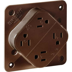 Bryant Electric - Straight Blade Receptacles Receptacle Type: Fourplex Receptacle Grade: Industrial - All Tool & Supply