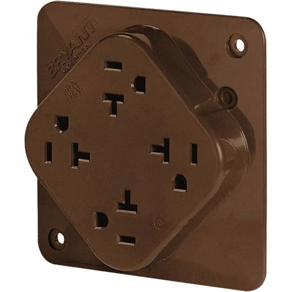 Bryant Electric - Straight Blade Receptacles Receptacle Type: Fourplex Receptacle Grade: Hospital - All Tool & Supply