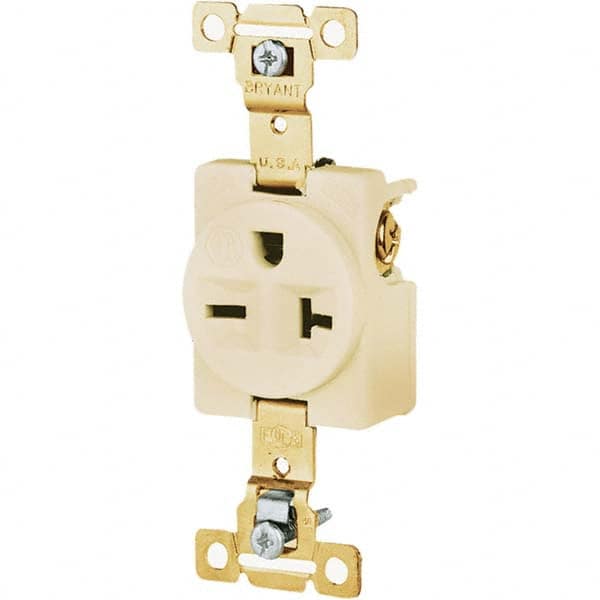 Bryant Electric - Straight Blade Receptacles Receptacle Type: Single Receptacle Grade: Industrial - All Tool & Supply