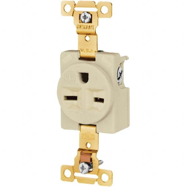 Bryant Electric - Straight Blade Receptacles Receptacle Type: Single Receptacle Grade: Industrial - All Tool & Supply