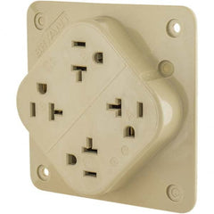 Bryant Electric - Straight Blade Receptacles Receptacle Type: Fourplex Receptacle Grade: Industrial - All Tool & Supply