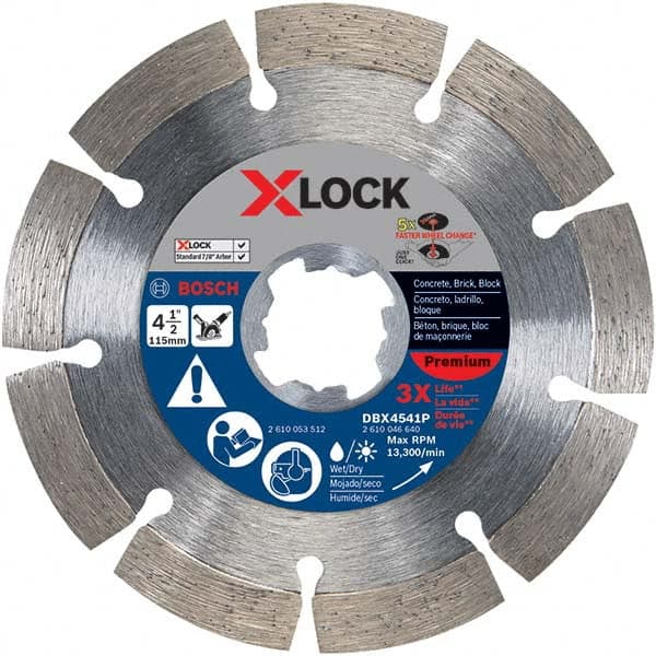 Bosch - Wet & Dry-Cut Saw Blades Blade Diameter (Inch): 4-1/2 Blade Material: Diamond-Tipped - All Tool & Supply