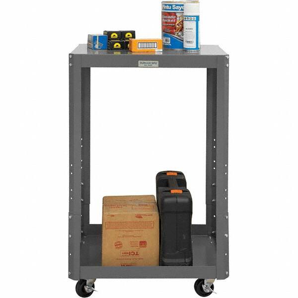 Durham - Stationary Work Benches, Tables Type: Machine Work Table Top Material: 16 Gauge Steel - All Tool & Supply