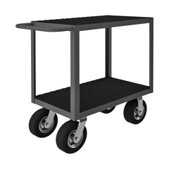 Instrument Utility Cart: Steel, Gray Swivel