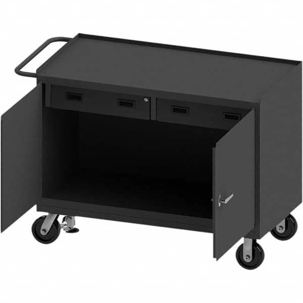 Durham - Mobile Work Benches Type: Cabinet Bench Length: 54-1/8 (Inch) - All Tool & Supply