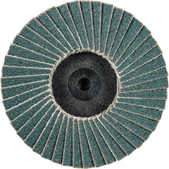 PFERD - Flap Discs; Abrasive Type: Coated ; Flap Disc Type: Type 27 ; Disc Diameter (Inch): 2 ; Abrasive Material: Zirconia Alumina ; Grit: 120 ; Attaching System: Quick Change Type CDR - Exact Industrial Supply