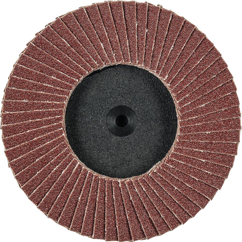 PFERD - Flap Discs; Abrasive Type: Coated ; Flap Disc Type: Type 27 ; Disc Diameter (Inch): 3 ; Abrasive Material: Aluminum Oxide ; Grit: 80 ; Attaching System: Quick Change Type CDR - Exact Industrial Supply