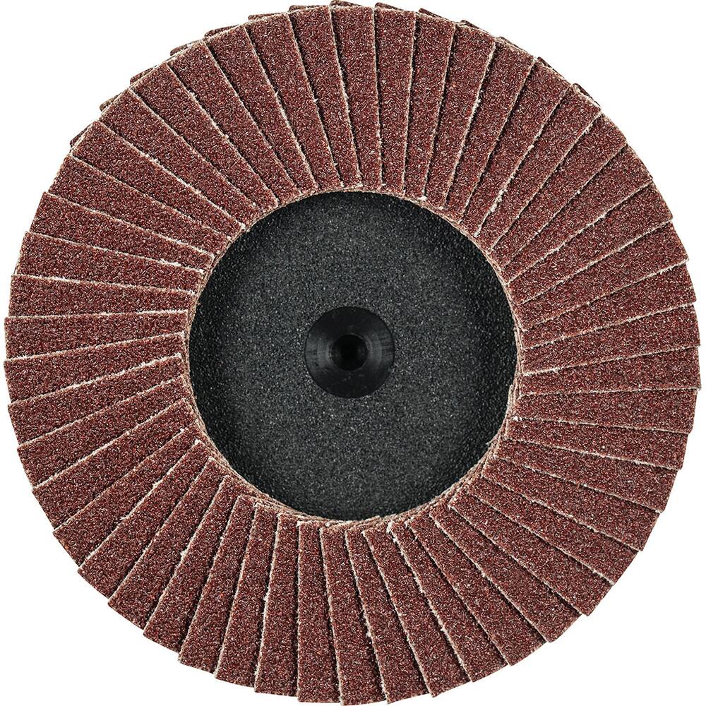 PFERD - Flap Discs; Abrasive Type: Coated ; Flap Disc Type: Type 27 ; Disc Diameter (Inch): 3 ; Abrasive Material: Aluminum Oxide ; Grit: 60 ; Attaching System: Quick Change Type CDR - Exact Industrial Supply