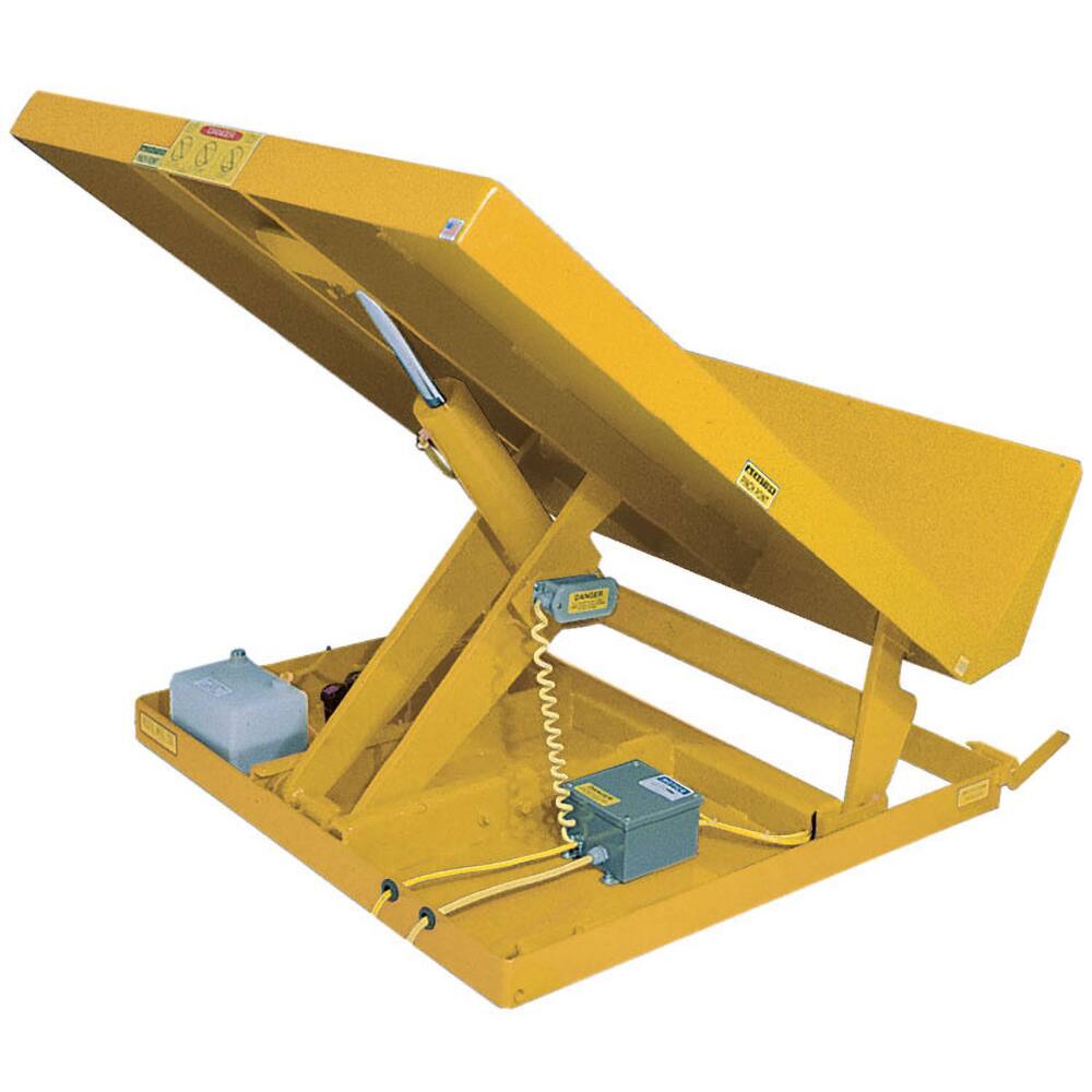 Vestil - Tilting Tables; Type: Single Scissor Lift & Tilt Tables ; Load Capacity (Lb.): 4000.000 ; Tilt Angle: 40 - Exact Industrial Supply