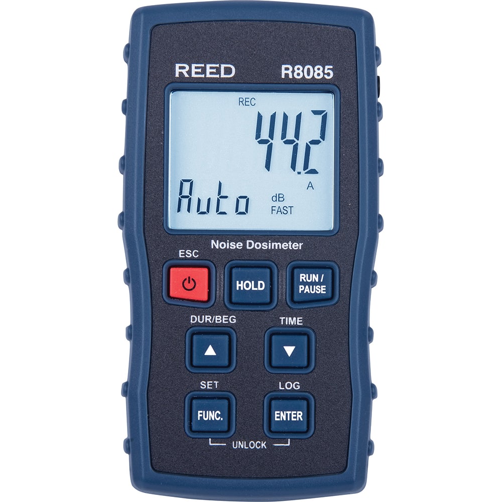 REED Instruments - Sound Meters; Type: Noise Dosimeter ; Frequency Weighting: A & C ; Sound Range (dB): 35 - Exact Industrial Supply