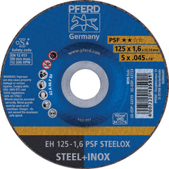 PFERD - Depressed-Center Wheels; Hole Size (Inch): 7/8 ; Connector Type: Arbor ; Wheel Type Number: Type 27 ; Abrasive Material: Aluminum Oxide ; Maximum RPM: 12200.000 ; Grit: 46 - Exact Industrial Supply