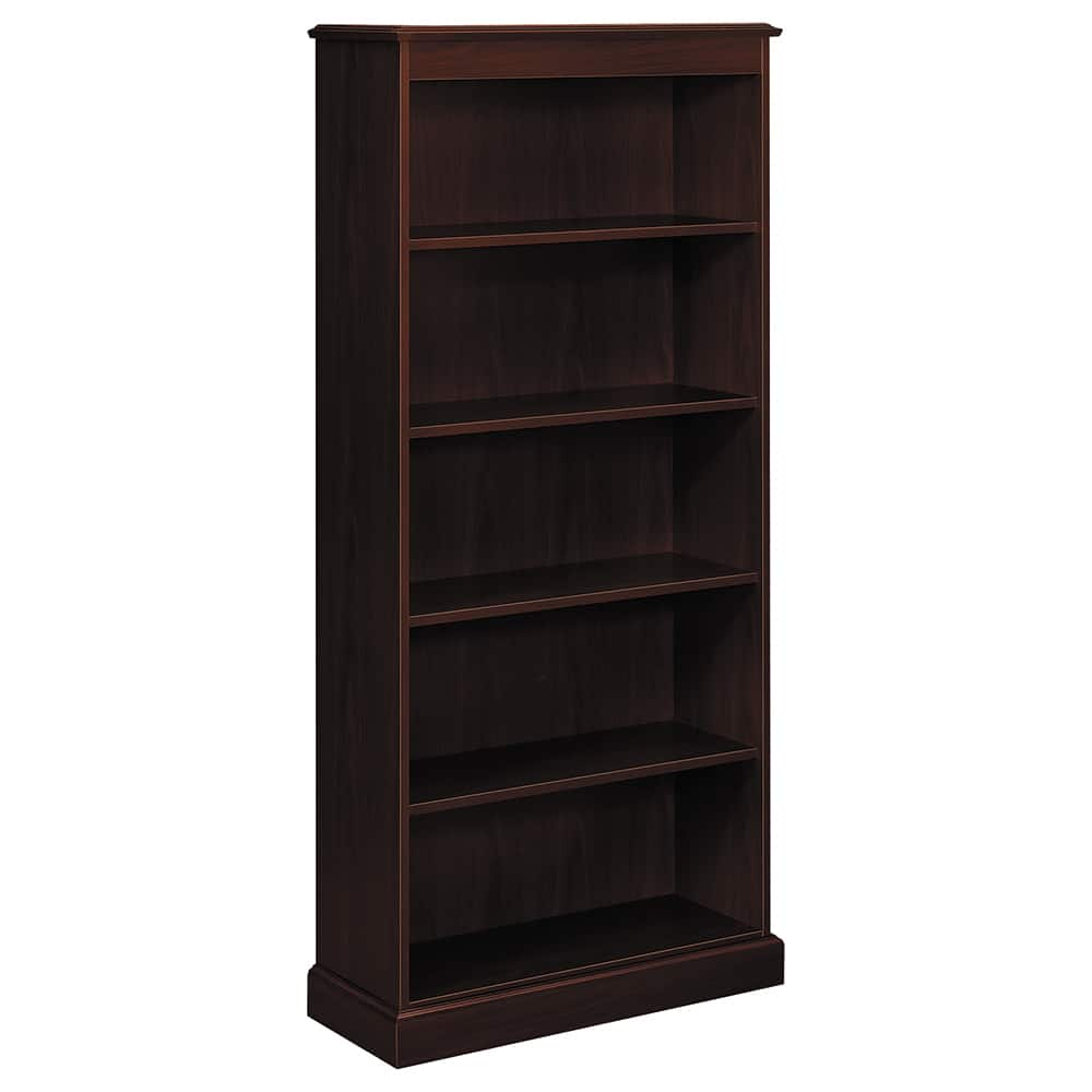 Hon - Bookcases; Height (Inch): 78-1/4 ; Color: Mahogany ; Number of Shelves: 5 ; Width (Inch): 35-3/4 ; Width (Decimal Inch): 35.7500 ; Depth (Inch): 14-5/16 - Exact Industrial Supply