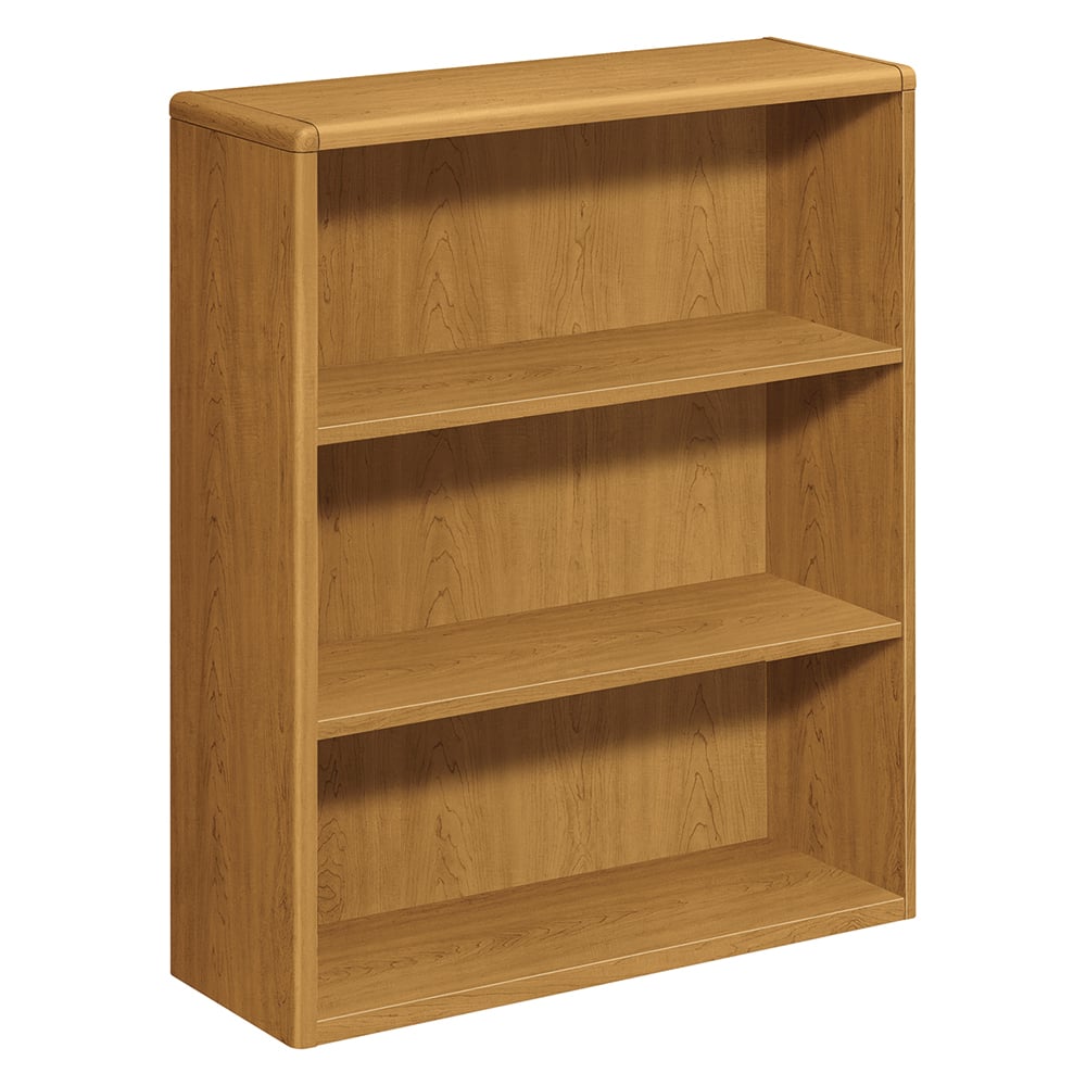 Hon - Bookcases; Height (Inch): 42-29/32 ; Color: Harvest ; Number of Shelves: 3 ; Width (Inch): 36 ; Width (Decimal Inch): 36.0000 ; Depth (Inch): 13-1/8 - Exact Industrial Supply