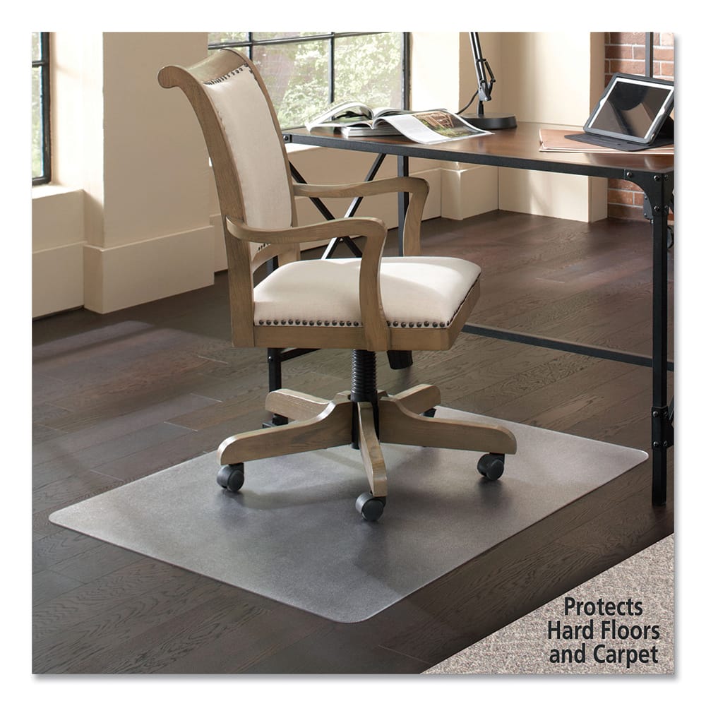 ES Robbins - Chair Mats; Style: Straight Edge ; Shape: Rectangular ; Width (Inch): 36 ; Length (Inch): 48 ; Lip Cutout Size: No Lip (Inch) - Exact Industrial Supply