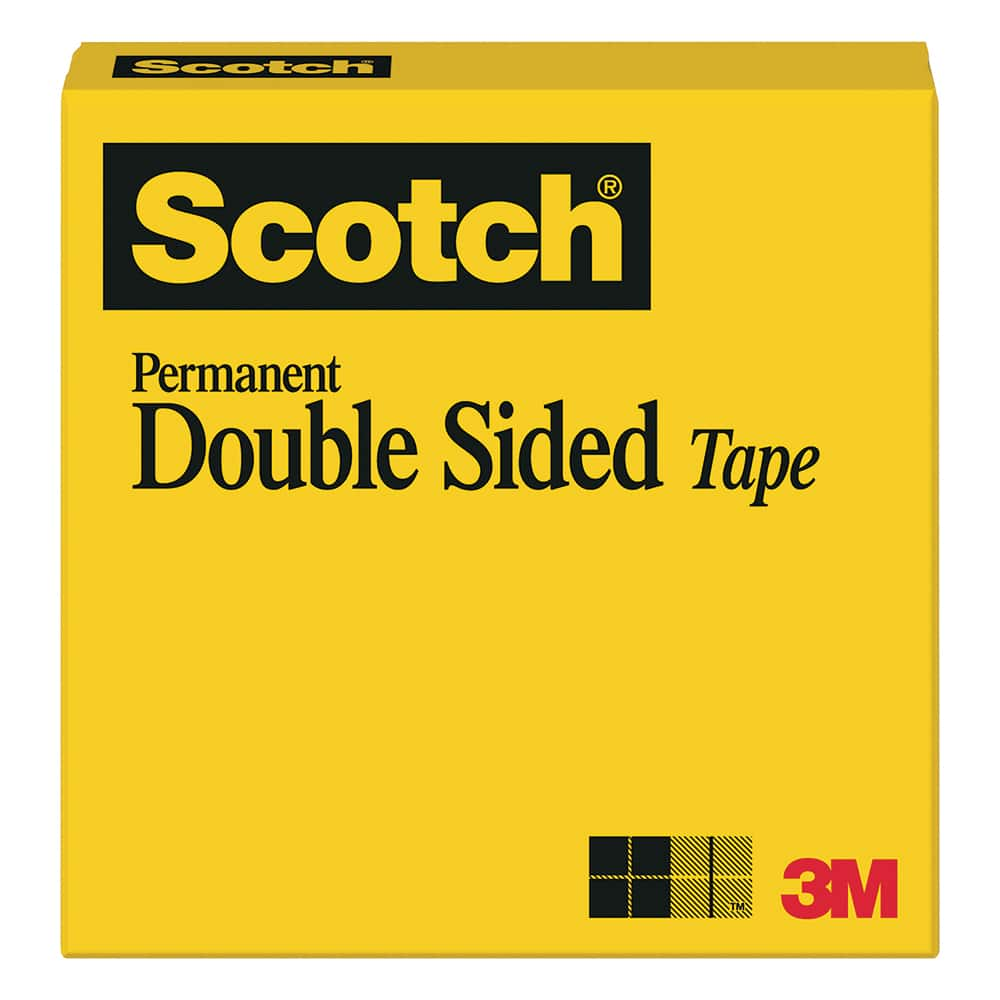 3M - Double Sided Tape; Material Family: Plastic ; Length Range: 12 yd. - Exact Industrial Supply