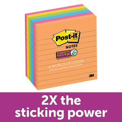 3M - Note Pads, Writing Pads & Notebooks; Writing Pads & Notebook Type: Writing Pad ; Size: 4 x 4 ; Number of Sheets: 90 ; Color: Multi-Color ; Ruled Width: 0.03 (Inch) - Exact Industrial Supply