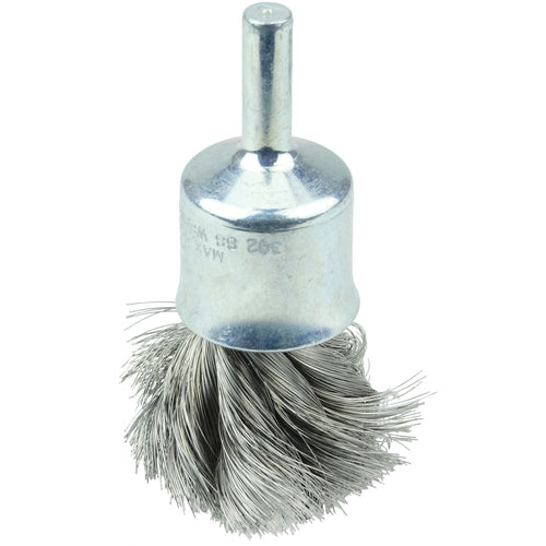 3/4″ Diameter - Knot Type Steel Wire End Brush - All Tool & Supply