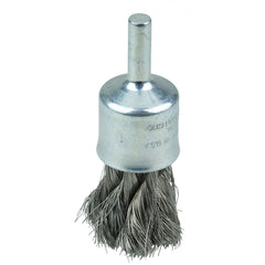 1/2″ Knot Wire End Brush, .006″ Stainless Steel Fill - All Tool & Supply