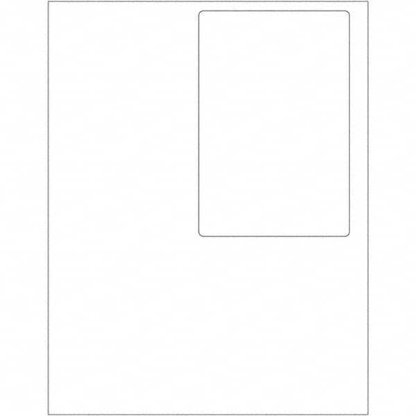 Tape Logic - Pack of (100) 4" x 6" White Paper Laser Labels - All Tool & Supply