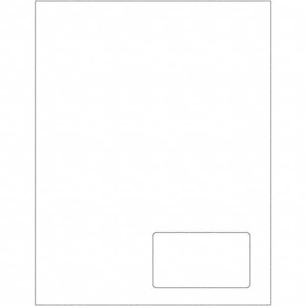 Tape Logic - Pack of (100), 1 Sheet 3-1/2" x 2" White Paper Laser Labels - All Tool & Supply