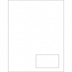 Tape Logic - Pack of (100), 1 Sheet 3-1/2" x 2" White Paper Laser Labels - All Tool & Supply