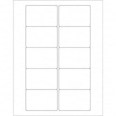 Tape Logic - Pack of (10), 100 Sheet 3" x 2" White Polyester Weatherproof Labels - All Tool & Supply