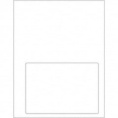 Tape Logic - Pack of (100), 1 Sheet 6-3/4" x 4-3/4" White Paper Laser Labels - All Tool & Supply