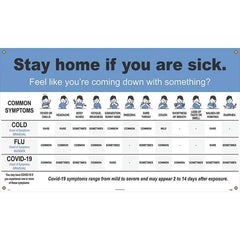 NMC - Banners Message Type: COVID-19 Legend: Stay Home If You Are Sick - All Tool & Supply