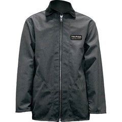 Rain & Chemical Resistant Jacket: 3X-Large, Gray, SuperFabric Zipper Closure