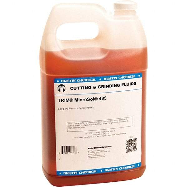 Master Fluid Solutions - TRIM MicroSol 455, 1 Gal Jug Cutting Fluid - Semisynthetic - All Tool & Supply