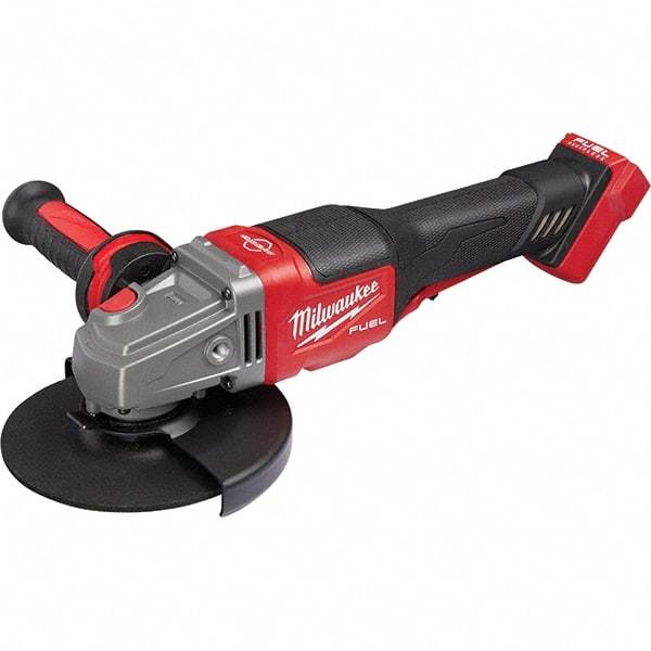 Milwaukee Tool - 4-1/2 - 6" Wheel Diam, 9,000 RPM, Cordless Angle & Disc Grinder - 5/8-11 Spindle, 18 Volts, Side Exhaust - All Tool & Supply