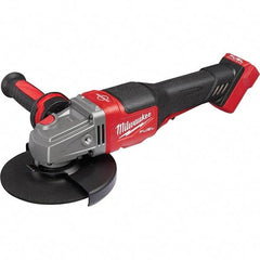 Milwaukee Tool - 4-1/2 - 6" Wheel Diam, 9,000 RPM, Cordless Angle & Disc Grinder - 5/8-11 Spindle, 18 Volts, Side Exhaust - All Tool & Supply