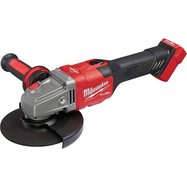 Milwaukee Tool - 4-1/2 - 6" Wheel Diam, 9,000 RPM, Cordless Angle & Disc Grinder - 5/8-11 Spindle, 18 Volts, Side Exhaust - All Tool & Supply