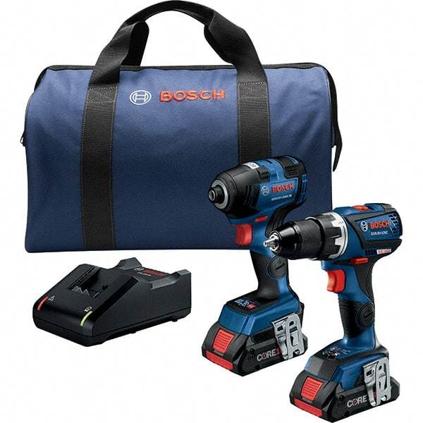 Bosch - Cordless Tool Combination Kits Voltage: 18 Tools: Impact Driver; Drill/Driver - All Tool & Supply