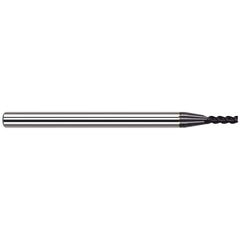 Harvey Tool - 1mm, 4mm LOC, 4mm Shank Diam, 50mm OAL, 3 Flute, Solid Carbide Square End Mill - Exact Industrial Supply