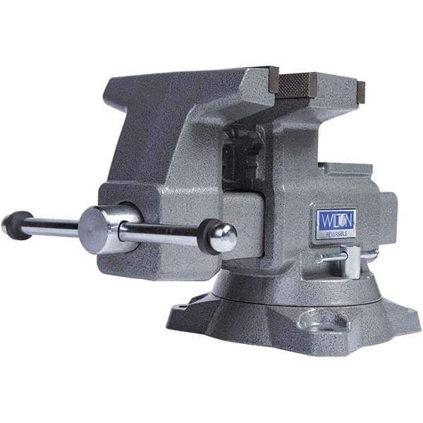 Wilton - Bench & Pipe Combination Vises Jaw Width (Inch): 6-1/2 Jaw Opening Capacity (Inch): 7-1/4 (Regular); 12-3/4 (Reversed) - All Tool & Supply