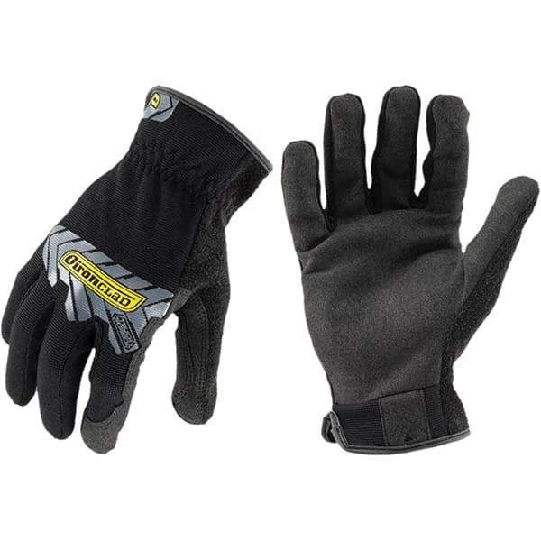 ironCLAD - Size XL (10), ANSI Cut Lvl A2, Abrasion Lvl 3, Cut Resistant Gloves - 10" Long, Uncoated, Unlined, Slip-On Cuff, Black, Paired - All Tool & Supply