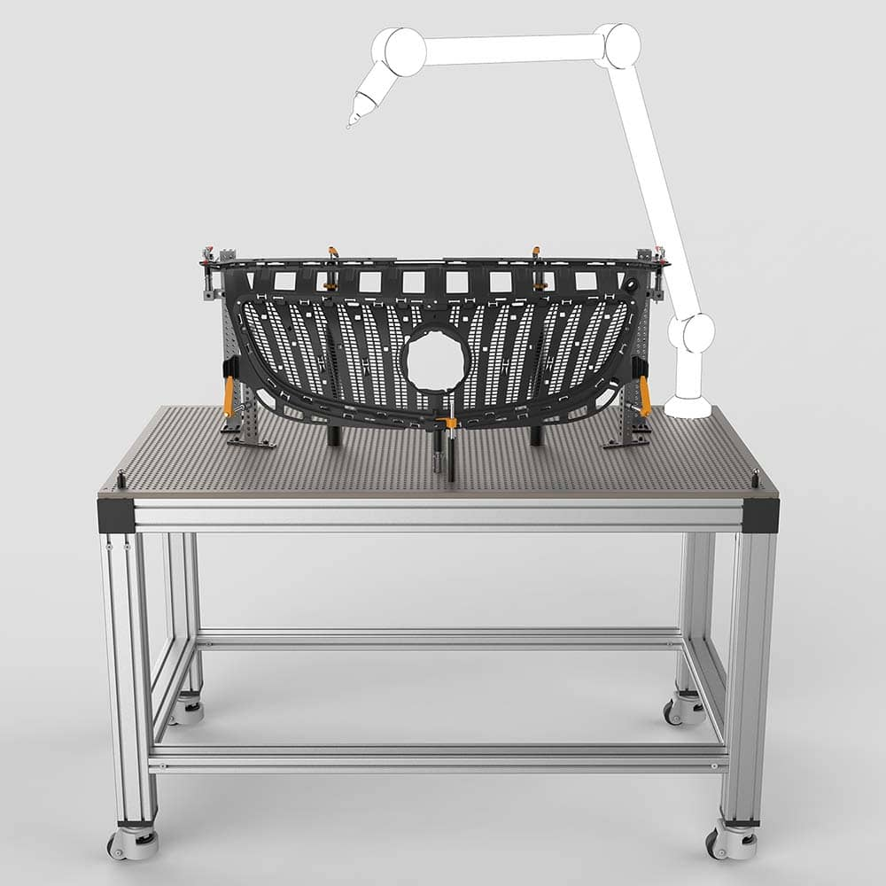 Renishaw - CMM Fixtures; Type: Metrology Tables ; Plate Design: Table ; Length (Inch): 48 ; Width (Inch): 36 ; Material: Aluminum ; Thread Size: 1/4-20 - Exact Industrial Supply