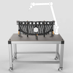 Renishaw - CMM Fixtures; Type: Metrology Tables ; Plate Design: Table ; Length (Inch): 60 ; Width (Inch): 36 ; Material: Aluminum ; Thread Size: 1/4-20 - Exact Industrial Supply