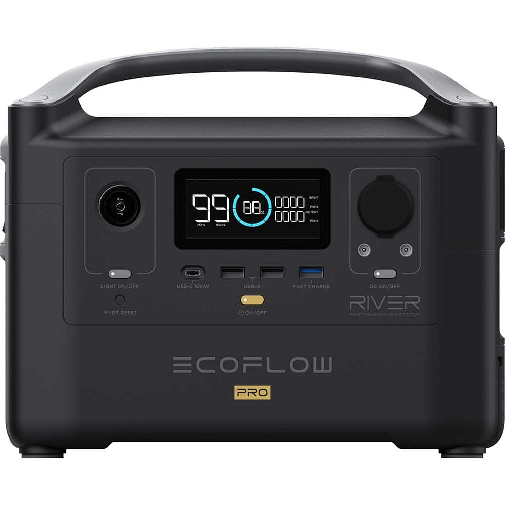 EcoFlow - Portable Power Generators; Fuel Type: Electric ; Starting Method: Electric Start; Manual ; Wattage: 720 ; Run Time Full Load (Hours): 1.2 ; Horsepower (HP): 1.6 ; Receptacle Type: Type B - Exact Industrial Supply