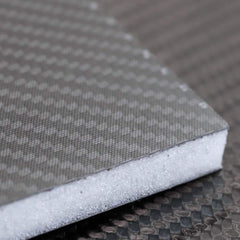 Plastic Sandwich Panels; Face Material: Carbon Fiber Twill; Core Material: Rohacell IGF31; Color: Black; Length (Inch): 24; Width (Inch): 24.0000; Thickness (Decimal Inch): 0.5000