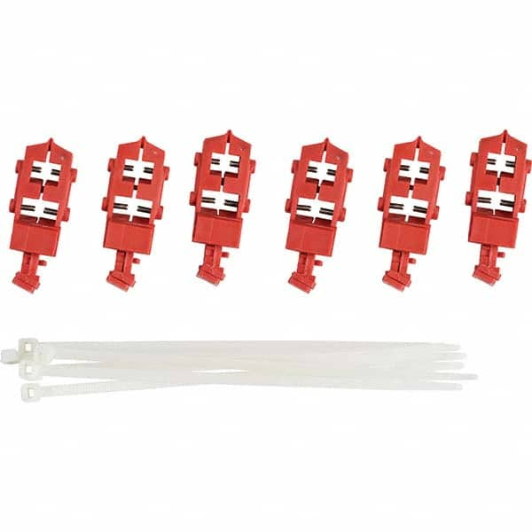 Brady - Pack of 6 Single-Pole Circuit Breaker Lockouts - All Tool & Supply