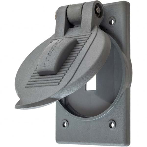 Hubbell Wiring Device-Kellems - Weatherproof Box Covers Cover Shape: Round Number of Holes in Outlet: 1 - All Tool & Supply