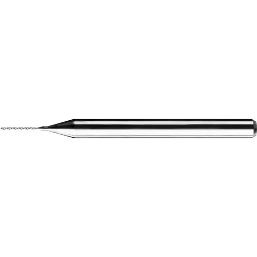 ‎#88 Dia. × 1/8″ Shank × 0.22″ Flute Length × 1-1/2″ OAL, Extended, 118°, AlTiN, 2 Flute, Straight / Cylindrical Solid Carbide Drill