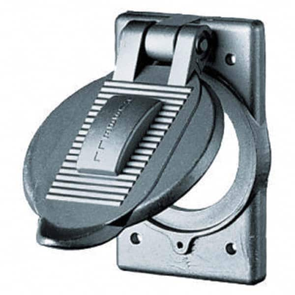 Hubbell Wiring Device-Kellems - Weatherproof Box Covers Cover Shape: Round Number of Holes in Outlet: 1 - All Tool & Supply