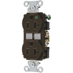 Hubbell Wiring Device-Kellems - 125V 20A NEMA 6-20R Hospital Grade White Straight Blade Duplex Receptacle - All Tool & Supply